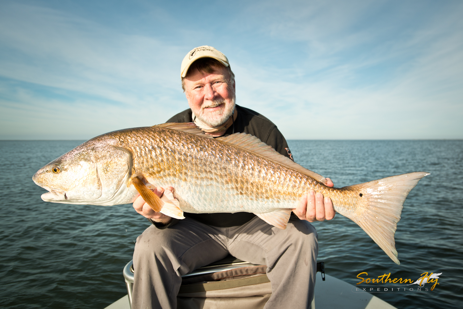 Fishing guides in Louisiana - Southern Fly Expeditions fly fishing for redfish
