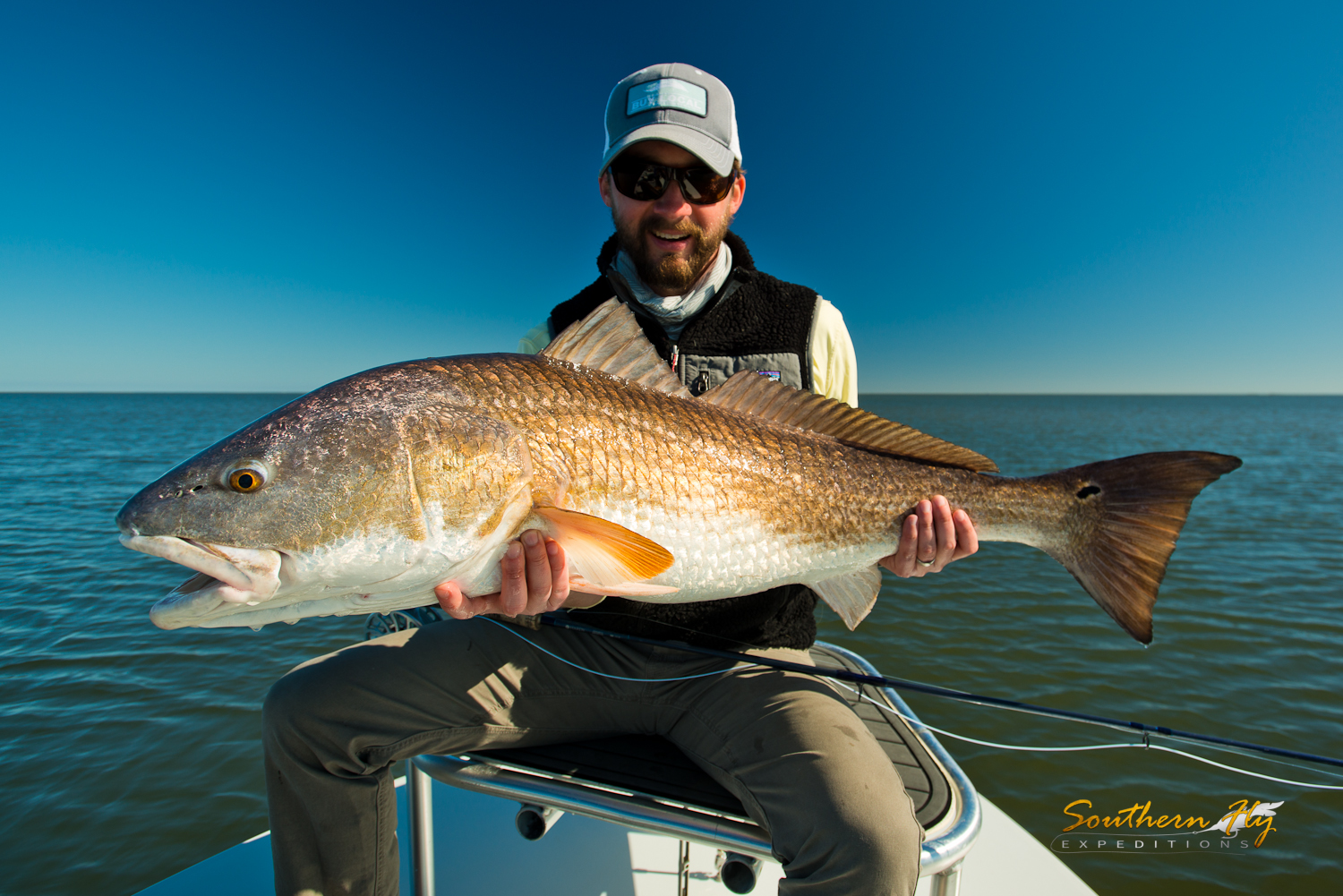 fly fishing for redfish in louisiana with Southern Fly Expeditions - the best fly fishing guide in the state of Louisiana 