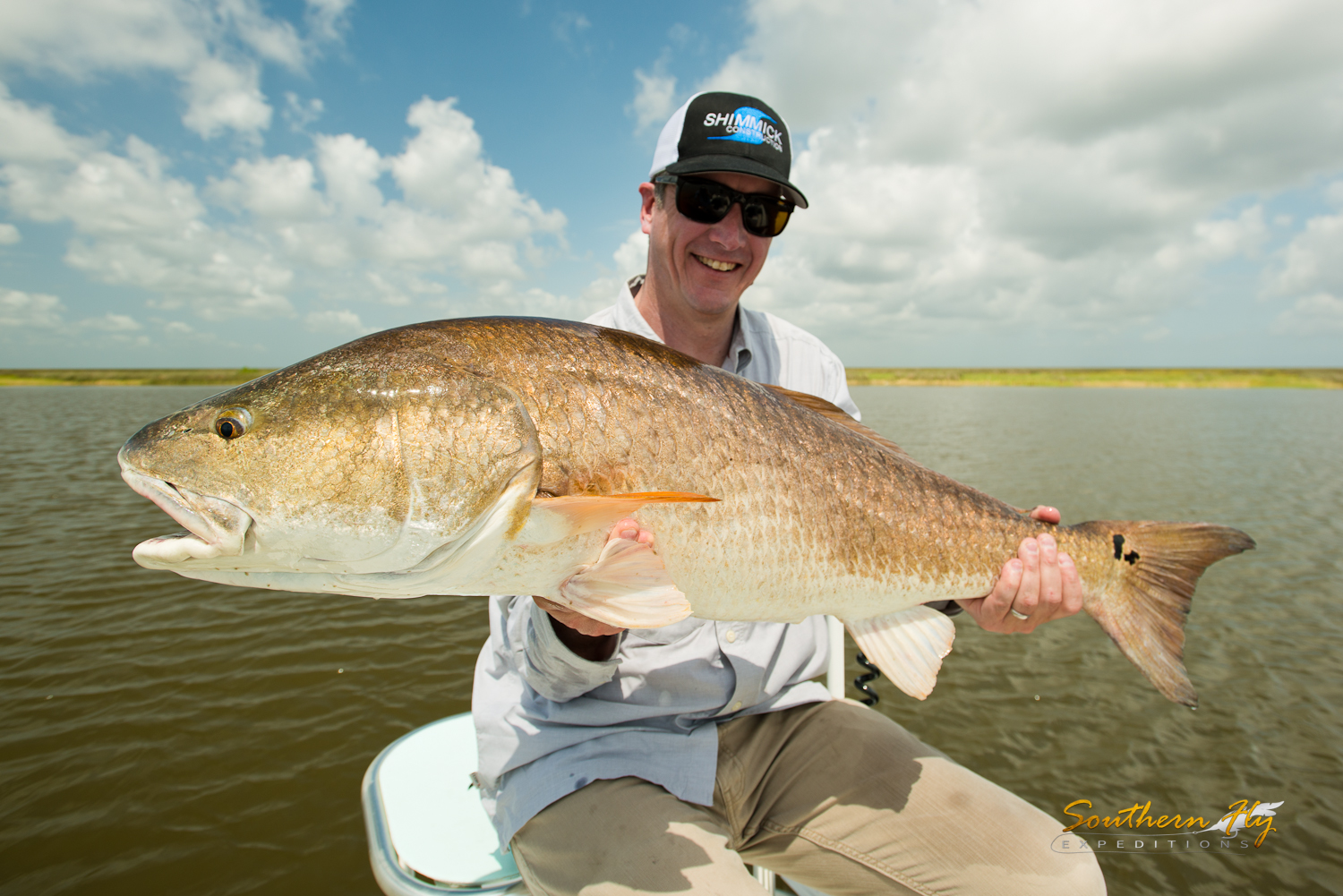 Fly Casting Louisiana Marsh with Redfish Guide Captain Brandon Keck New Orleans