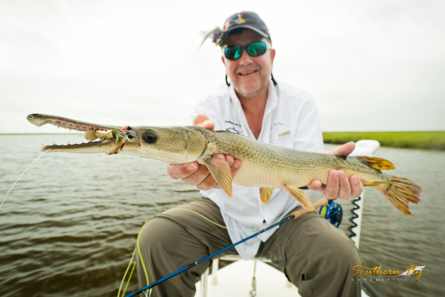 Catch and Release Fly Fishing New Orleans Louisiana Marsh Fly Casting