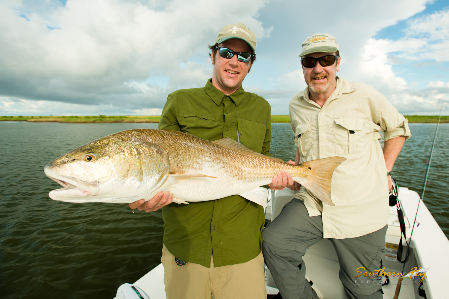 Best redfish guide in Louisiana - Southern Fly Expeditions fishing for redfish