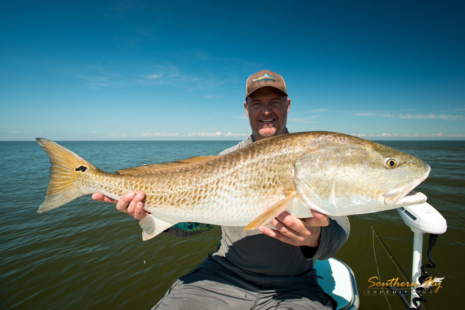 Southern Fly Expeditions fly fishing for redfish in Louisiana - when is the best time to fly fish in louisiana 