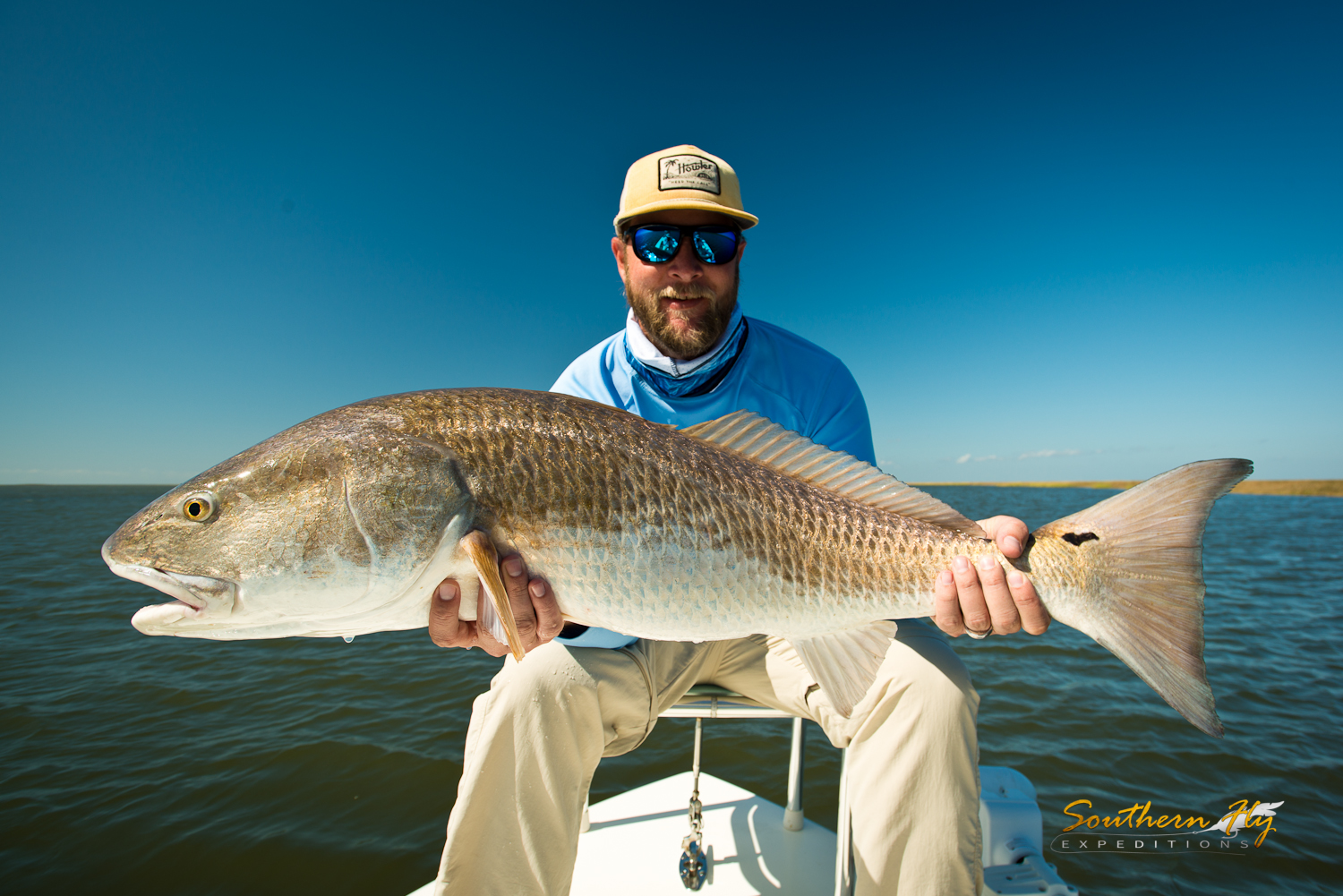 fly fishing charter louisiana - marsh and inshore redfish fishing Southern Fly Expeditions 