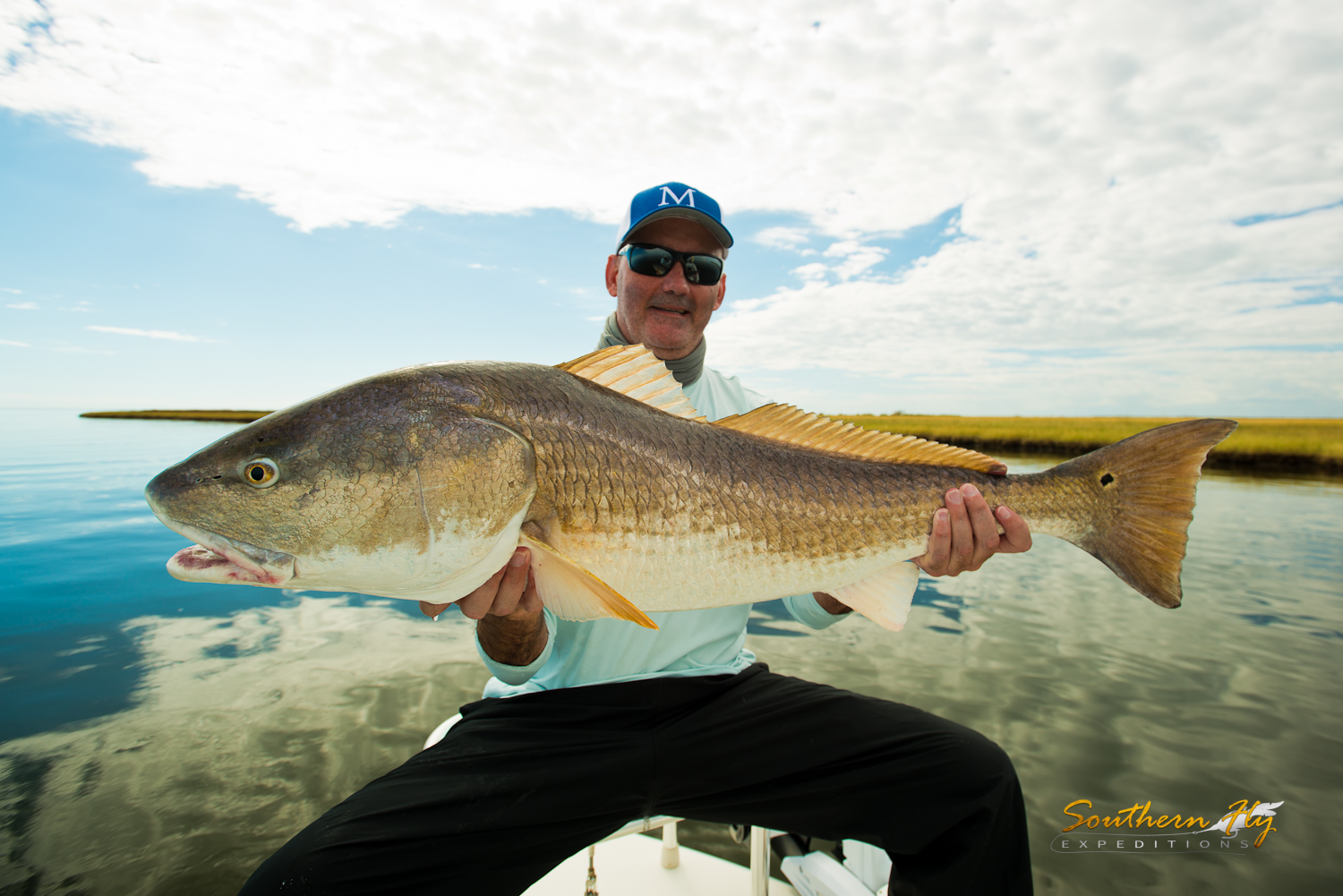 fishing for monster redfish in louisiana 