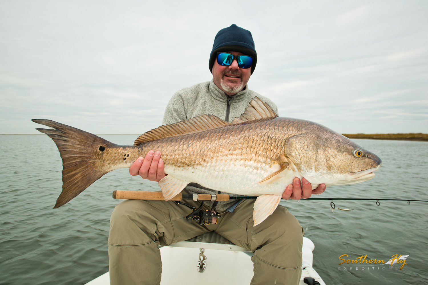Sight Fishing Vacation in Shallow waters near Delacroix La with Southern Fly Expeditions 