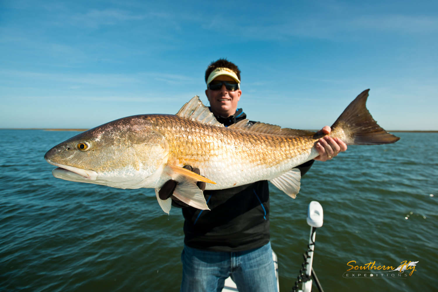 Catching 30 lb Redfish New Orleans Southern Fly Expeditions