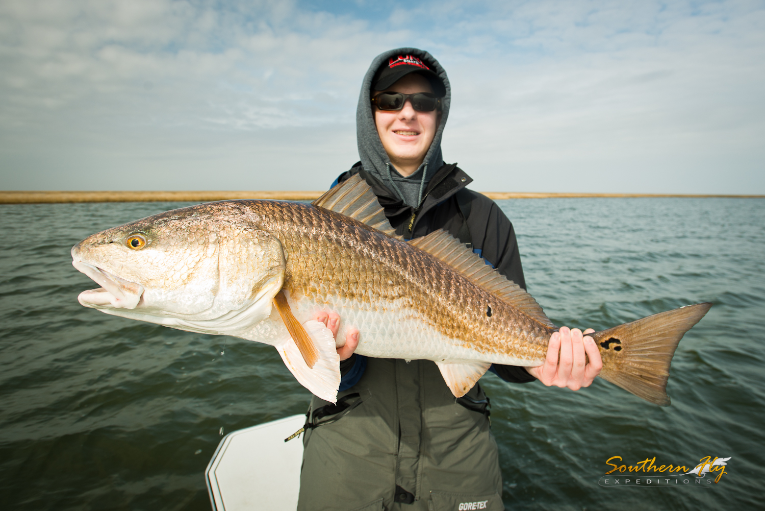 sight and spin fishing for redfish in louisiana with southern fly expeditions