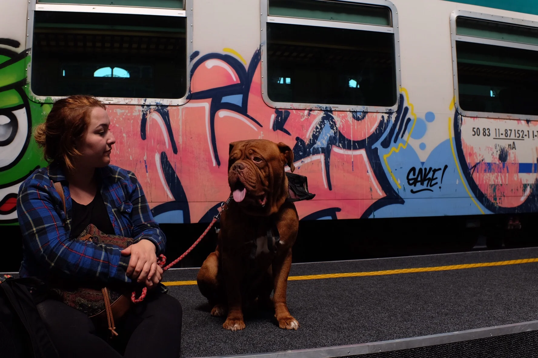 I asked this woman if I could take a photo and she was proud to show off her pooch