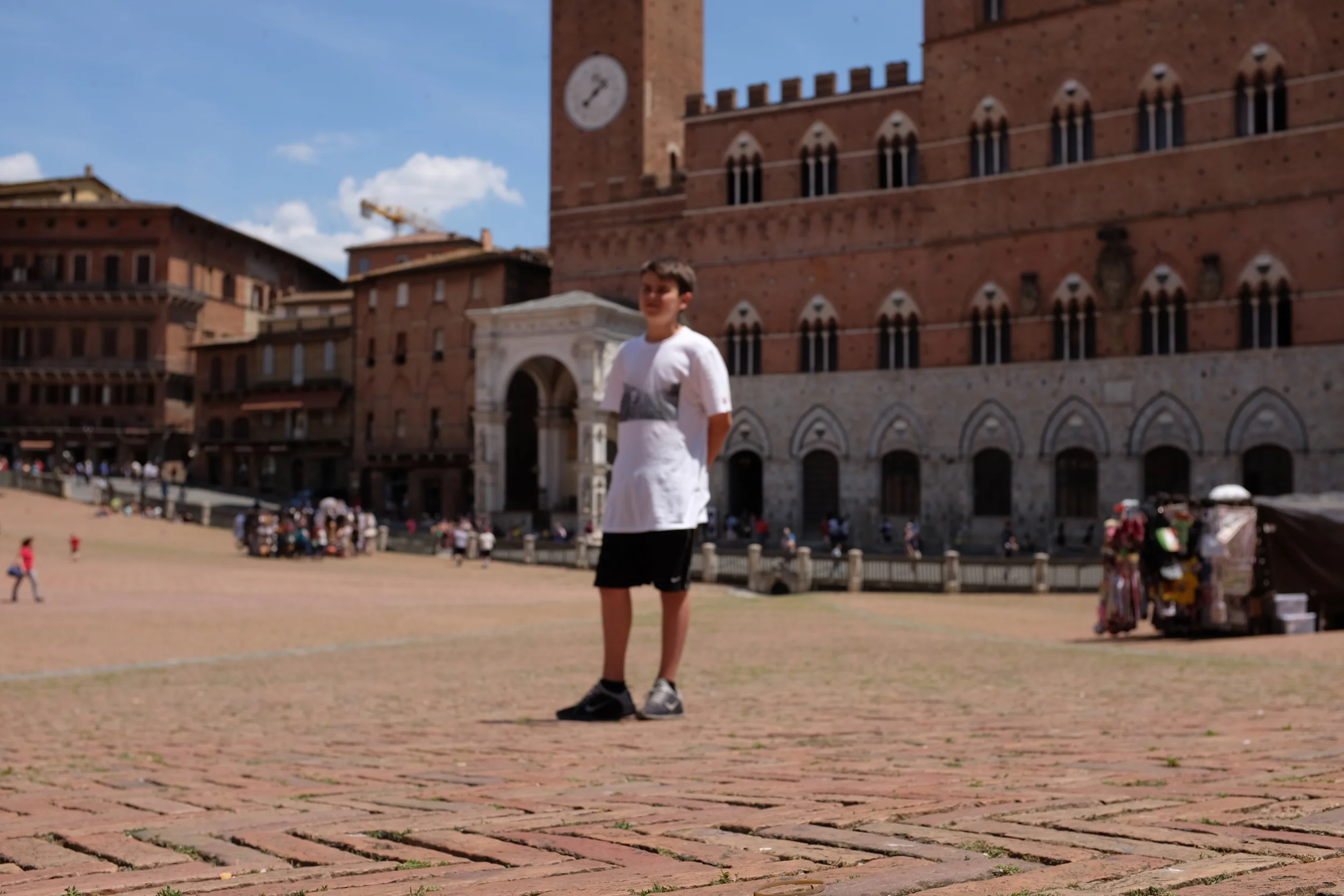 Sam on campo in Siena