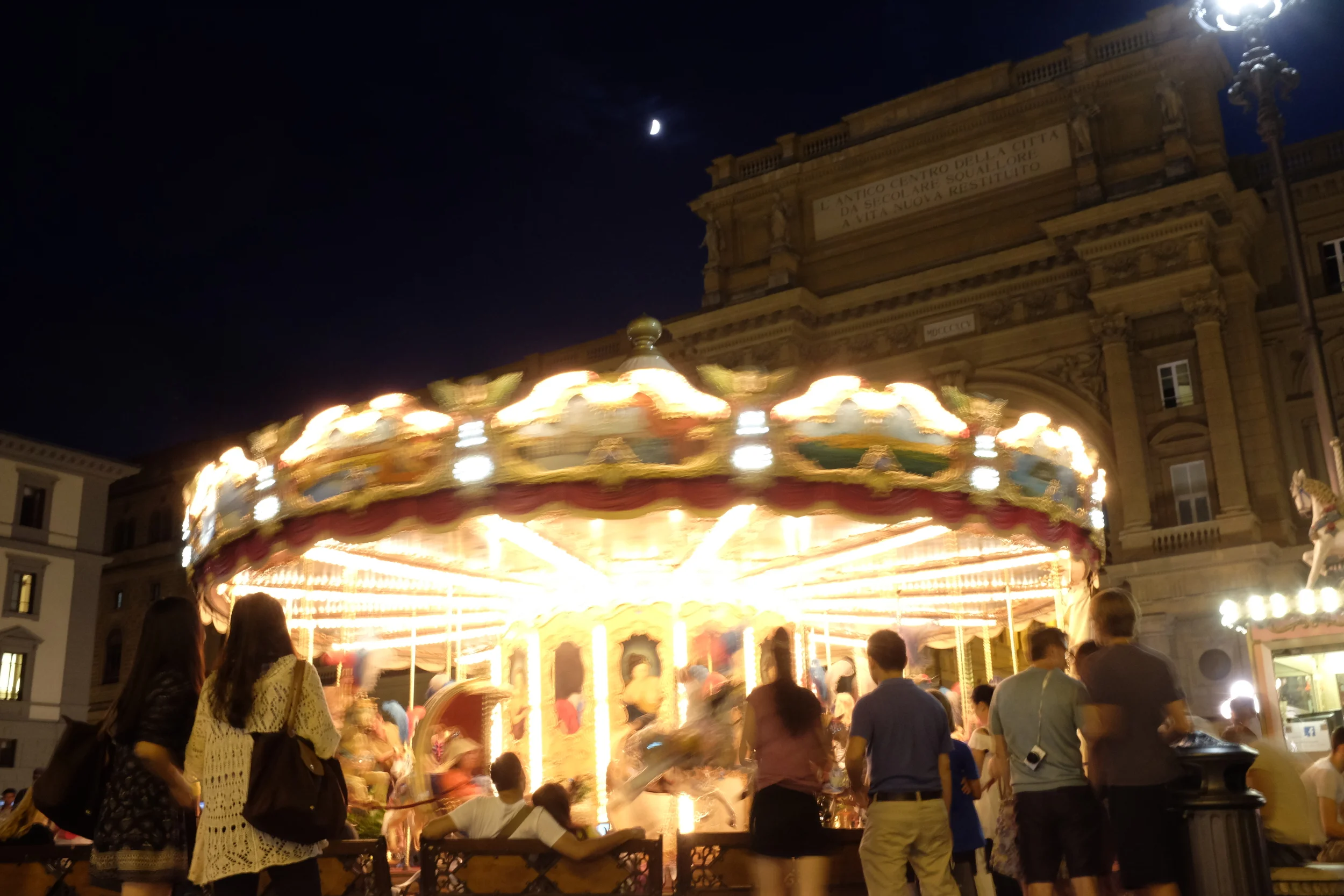 Merry-go-round at Piazza Repubblica