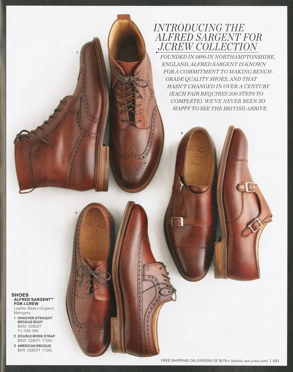 alfred sargent j crew