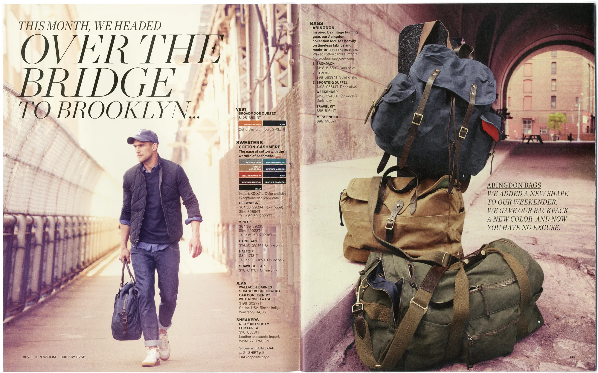 abingdon weekender bag