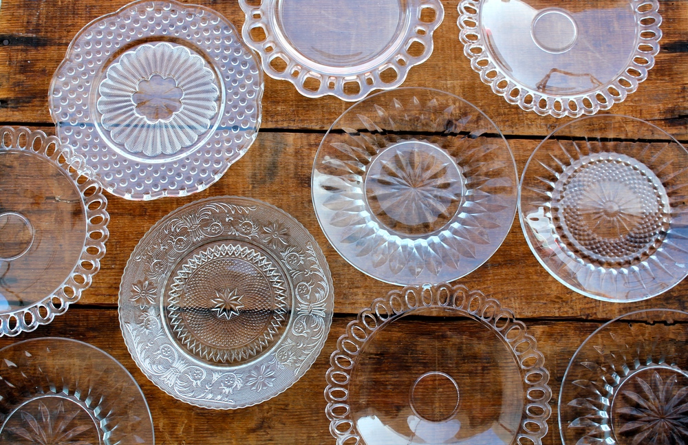 Vintage Cut Glass Dessert Plates — Otis + Pearl Partywares