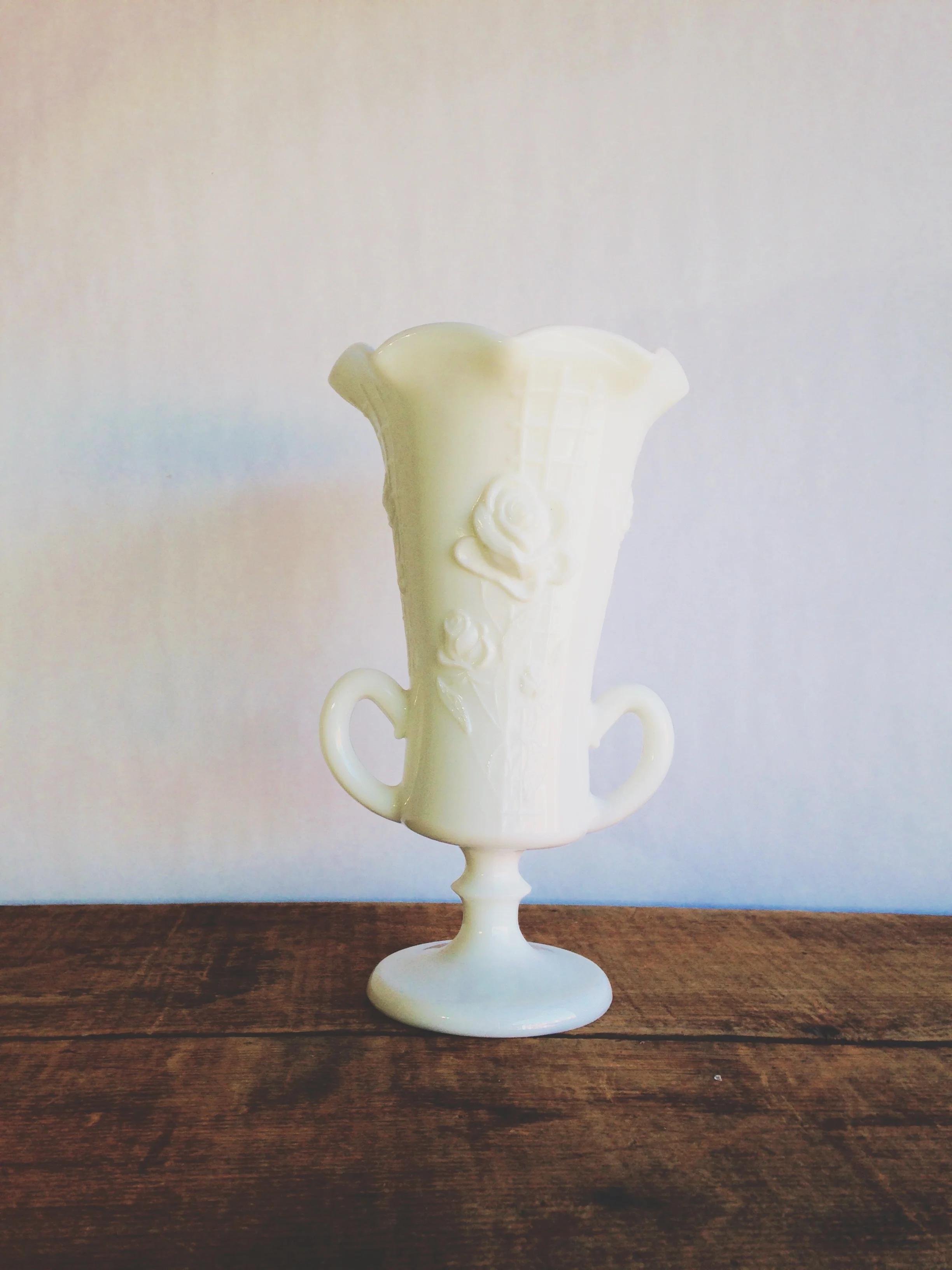 Large Milk Glass Vases — Otis + Pearl Partywares Vintage Event Rentals