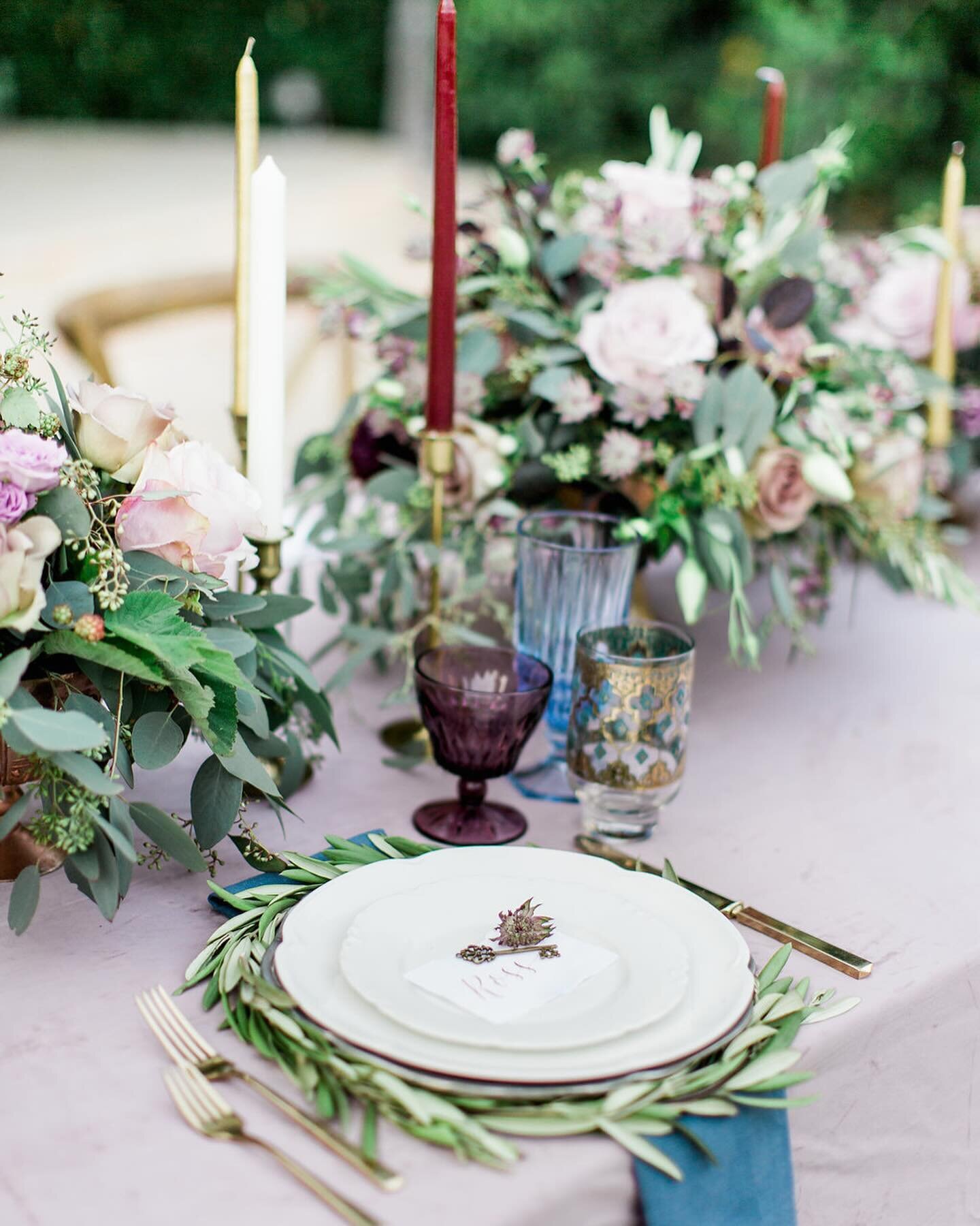 Spring garden feels! Throwback to this jewel toned prettiness at @edengardensvenue! 

Photographer: @LovisaPhoto | Coordination/Planning: @velvetalleyevents | Design/Styling: @inspiredeventdesign | Rentals: @arentalconnection | Vintage Rentals: mylov