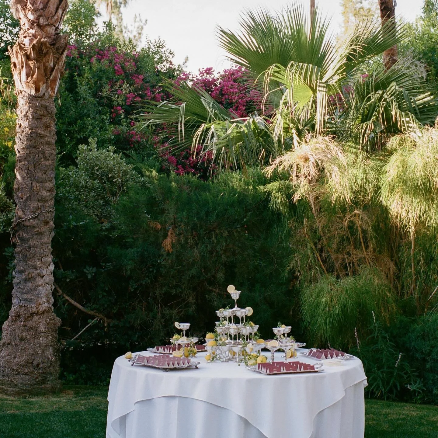 Obsessed with this dreamy champagne tower and escort card display &mdash; the kind of detail that stops guests in their tracks and makes you feel like you&rsquo;re walking into a magazine spread.

This is what happens when visionary minds @jausofvern