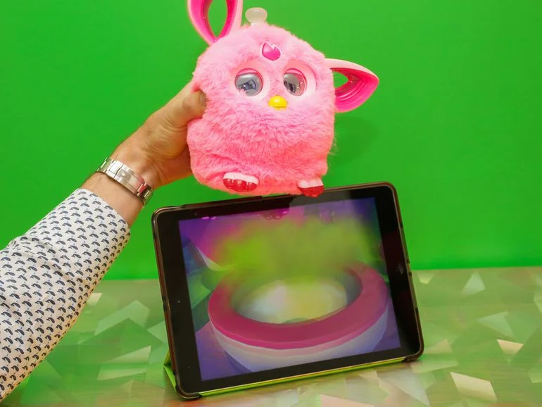 Furby Connect going to the bathroom.
