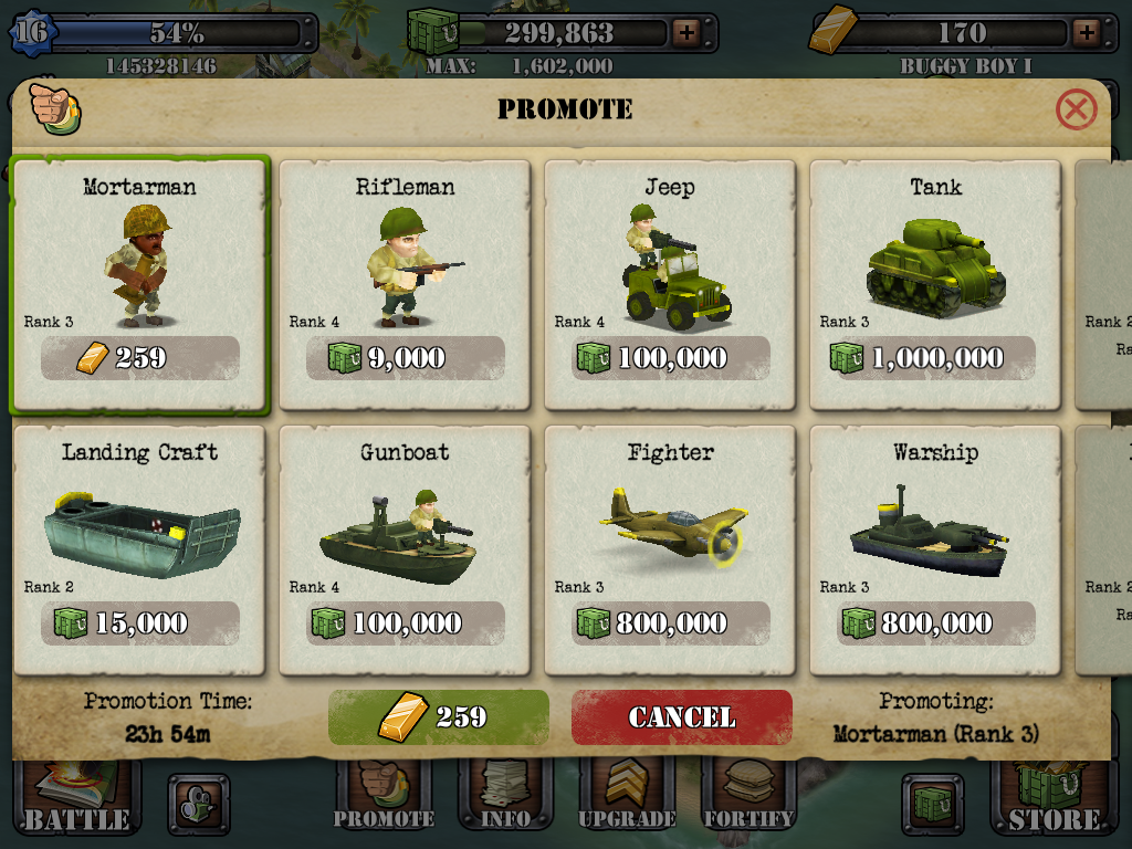Battle Islands screenshot 9_Troop inventory.PNG