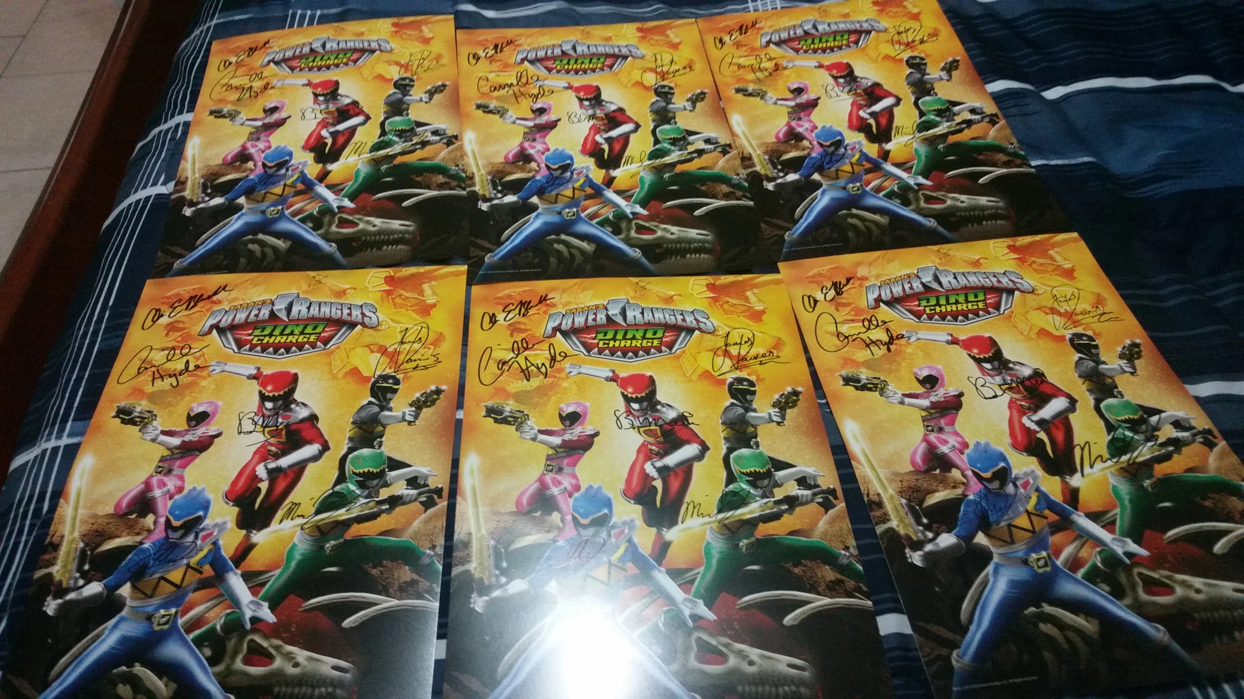 Power Rangers Dino Charge Autograph Poster Giveaway