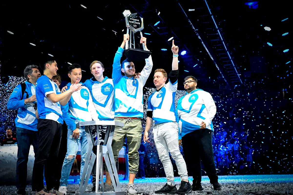 CLOUD9 the new ELEAGUE MAJOR Champions. Photos courtesy of Turner Sports 