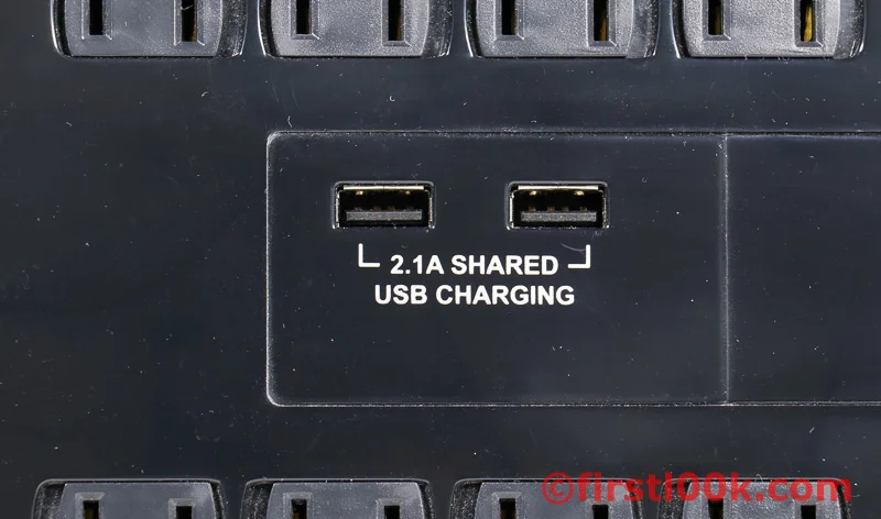 2 USB Charge ports