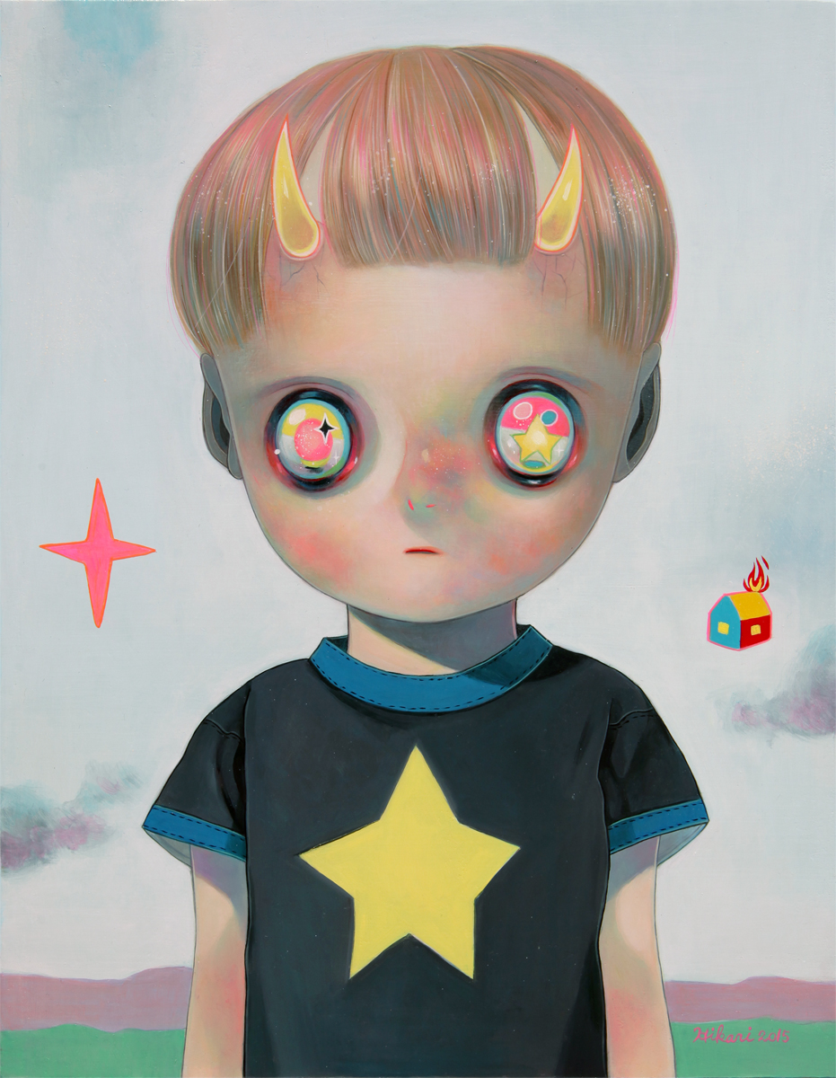Hikari Shimoda ‘Children of This Planet #30’ (oil on canvas, 16 x 12.5 inches, 2015).jpg