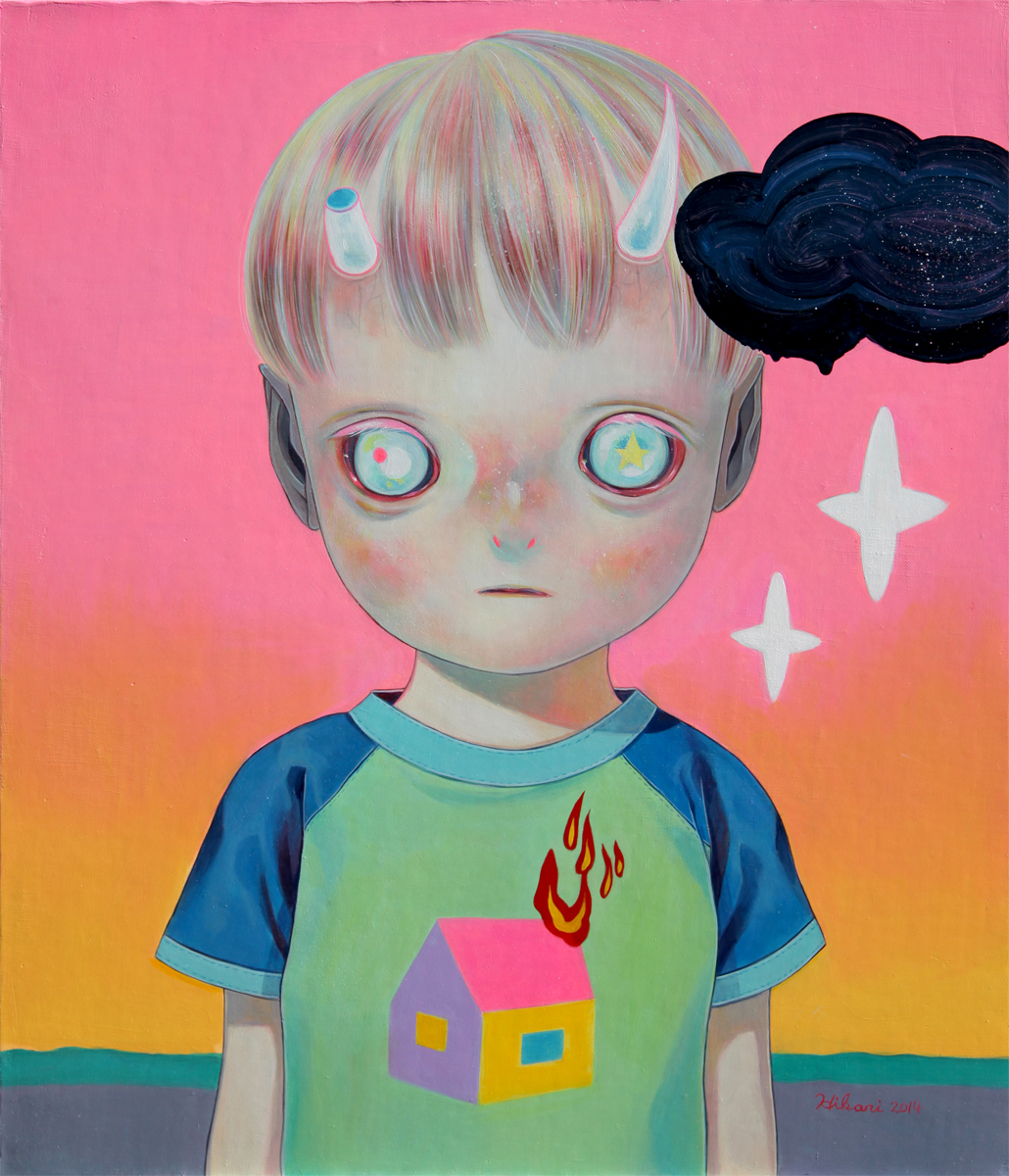 Hikari Shimoda 'Children of This Planet #25' (oil on canvas, 21 x 18 inches, 2014).jpg