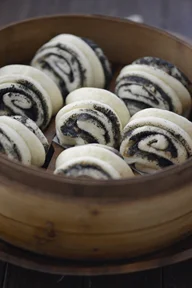 花生酱芝麻花卷