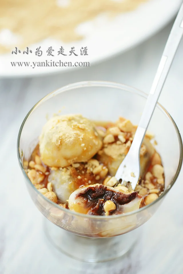 红糖豆沙糯米糍