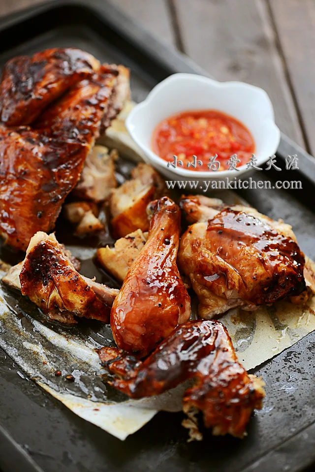 简单好吃的黑椒照烧烤鸡