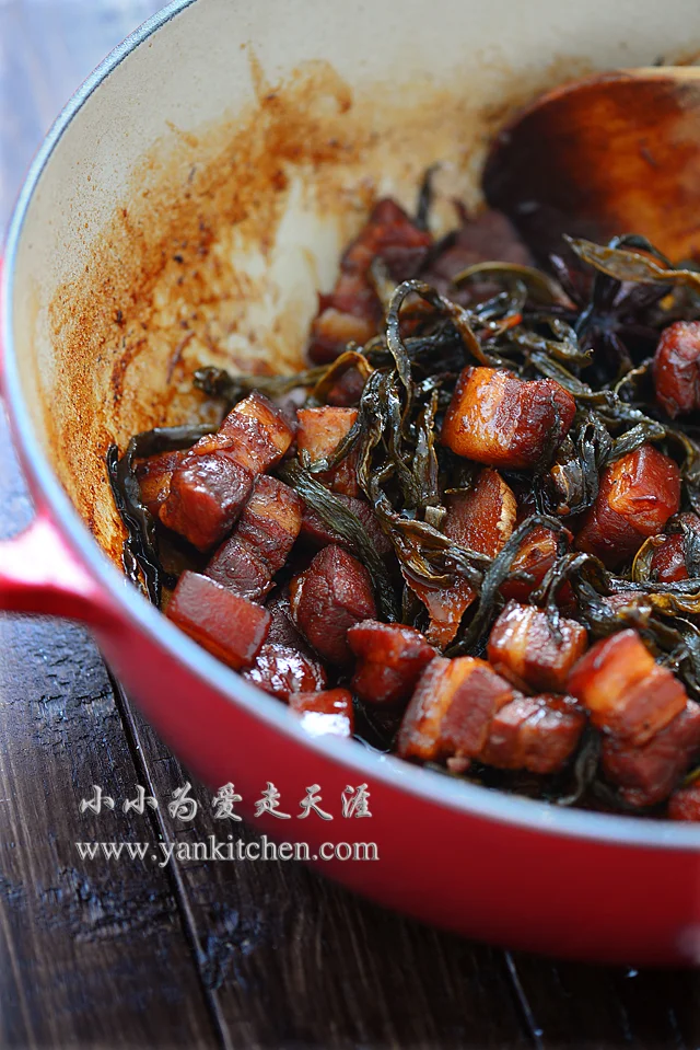 红烧肉炖豆角干