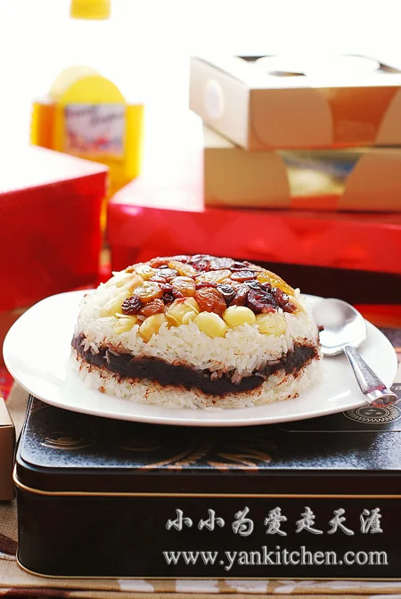 蜜汁豆沙八宝饭