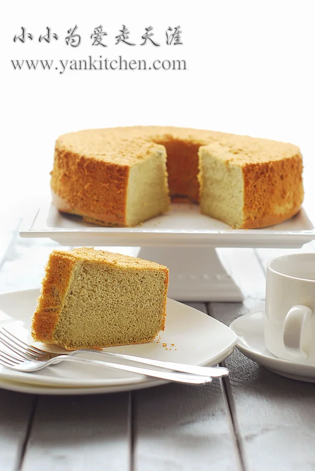 抹茶烫面戚风蛋糕