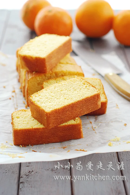 橙汁海绵蛋糕