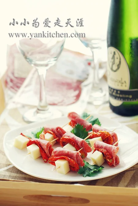 西红柿干Salami开胃小点