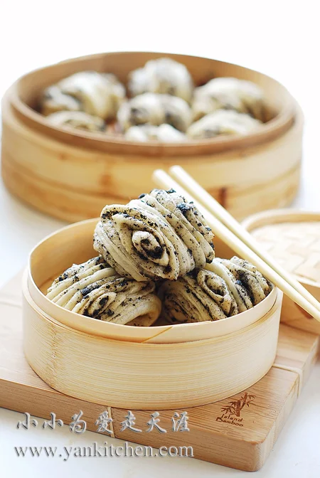 芝麻红糖小花卷