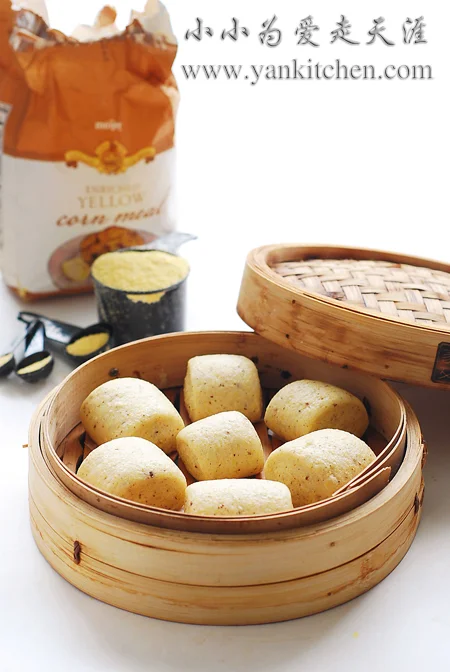 玉米面亚麻籽馒头