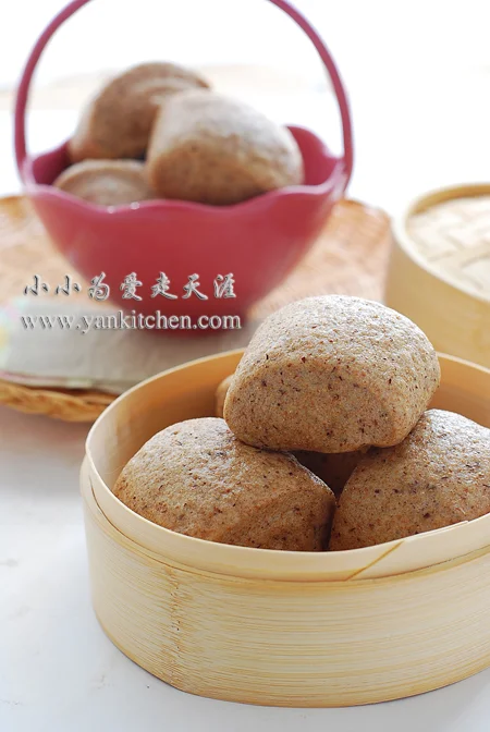 超健康的荞麦全麦粗粮馒头