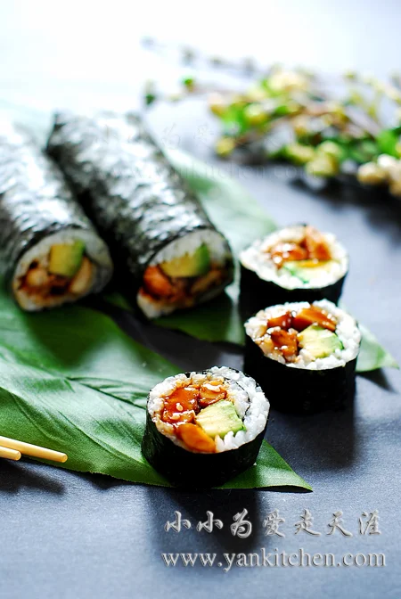 照烧鸡肉紫菜卷