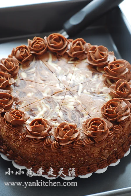 巧克力大理石起司蛋糕（chocolate cheesecake）