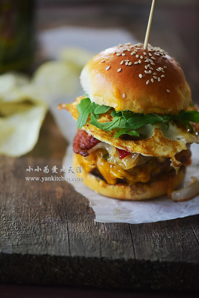 自己在家做汉堡包