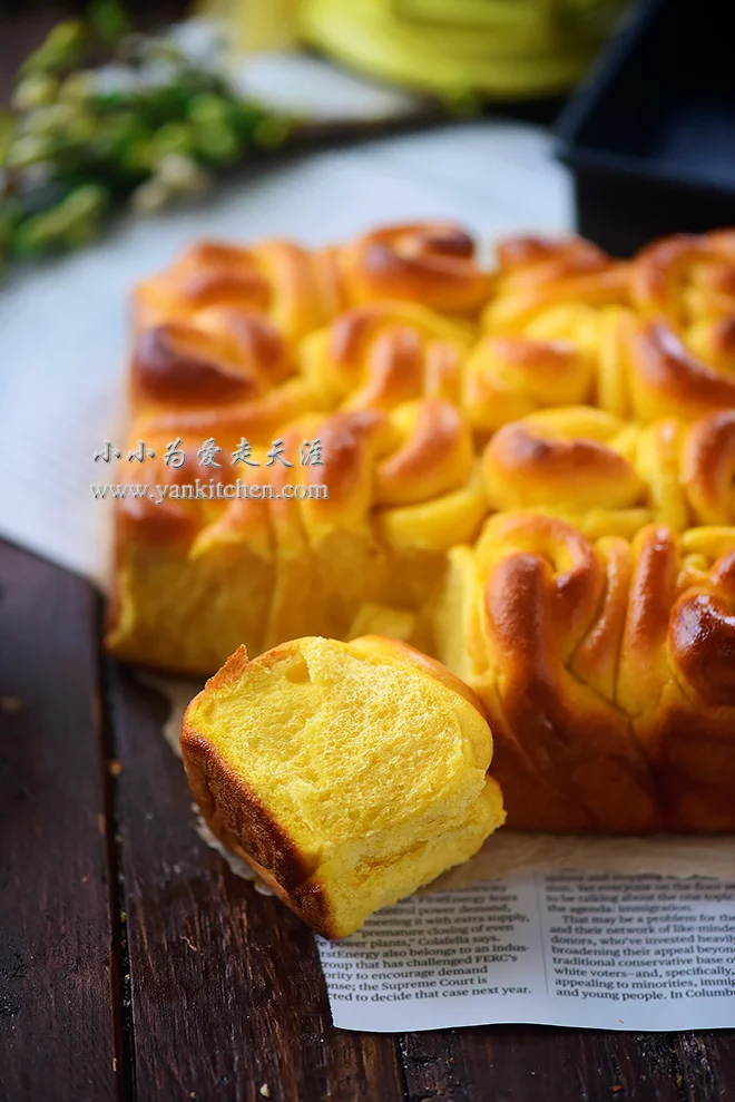 薯泥玫瑰小餐包 