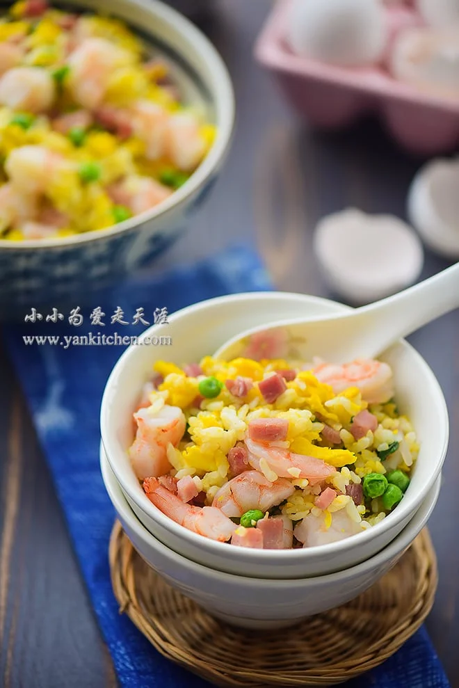 火腿虾仁蛋炒饭 