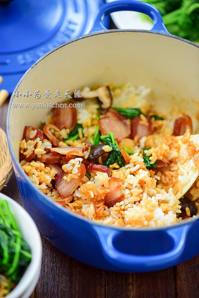 Rice and Chinese cured pork belly — Yankitchen