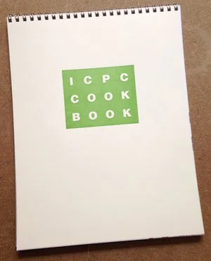 Wire-bound cookbook digitally-printed in full color : $20 Hand-printed portfolio : $350
