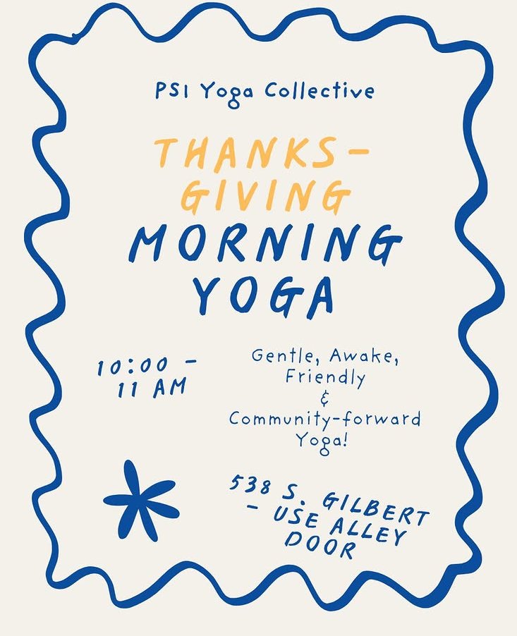 Thanksgiving morning yoga