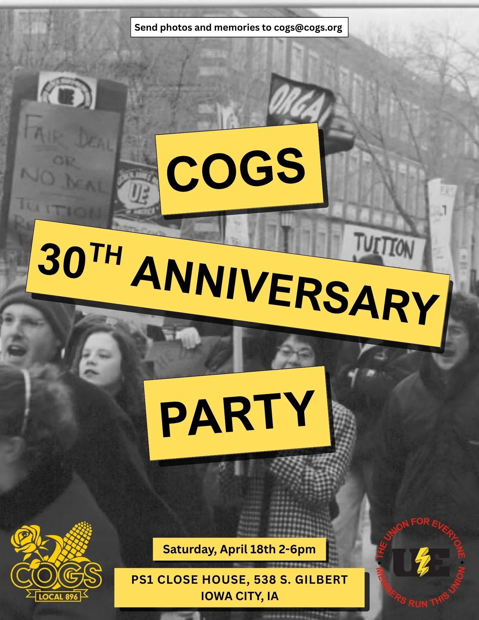 COGS 30th Anniversary Party