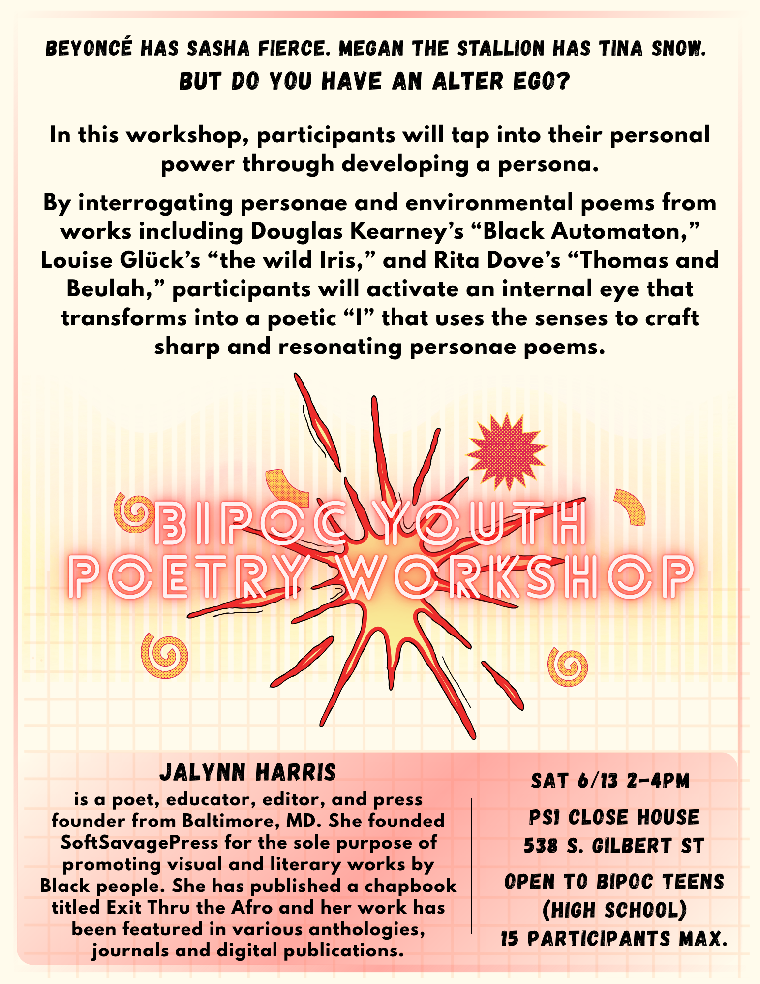 Youth Personae Poetry Workshop