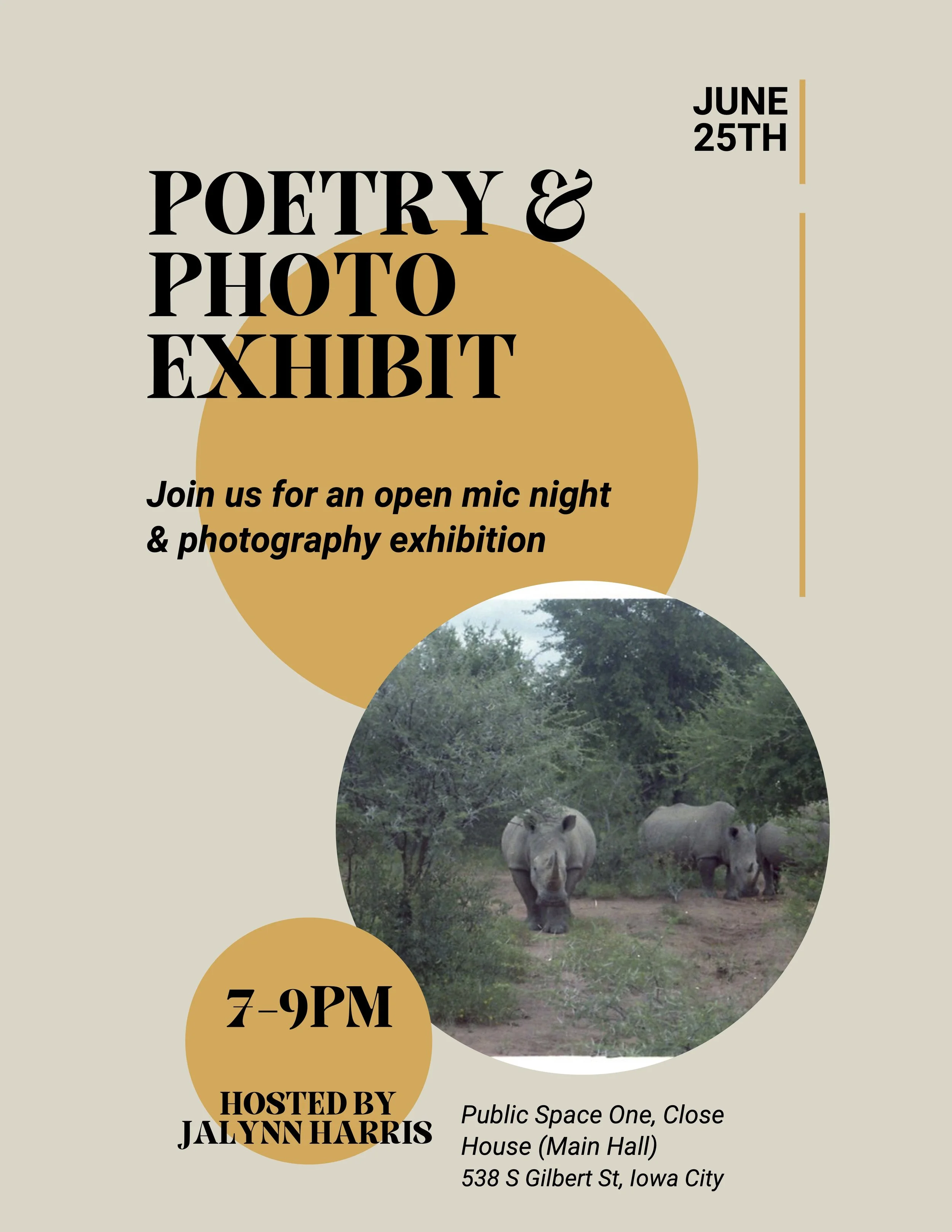 Poetry &amp; Photo Exhibit
