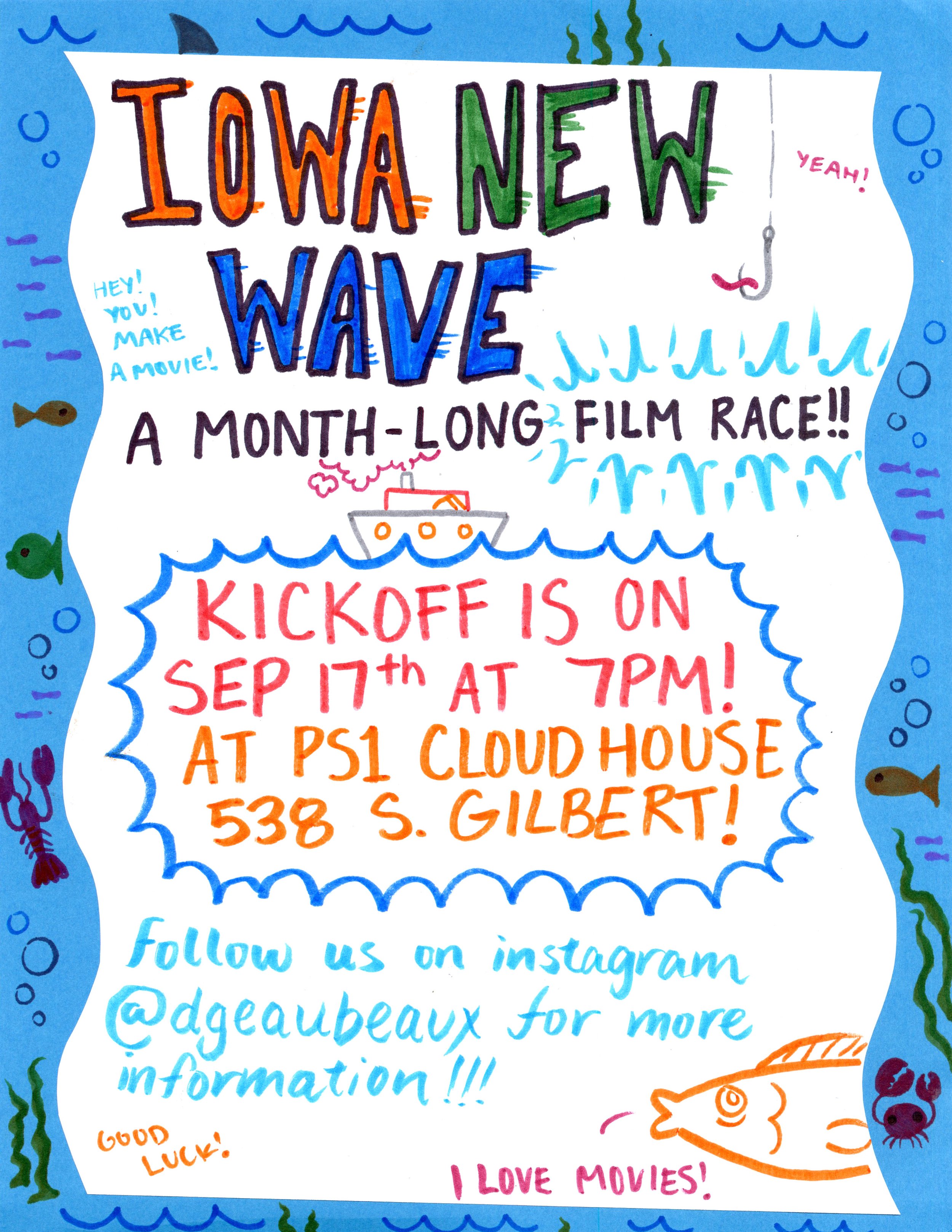 Iowa New Wave Film Race Kickoff